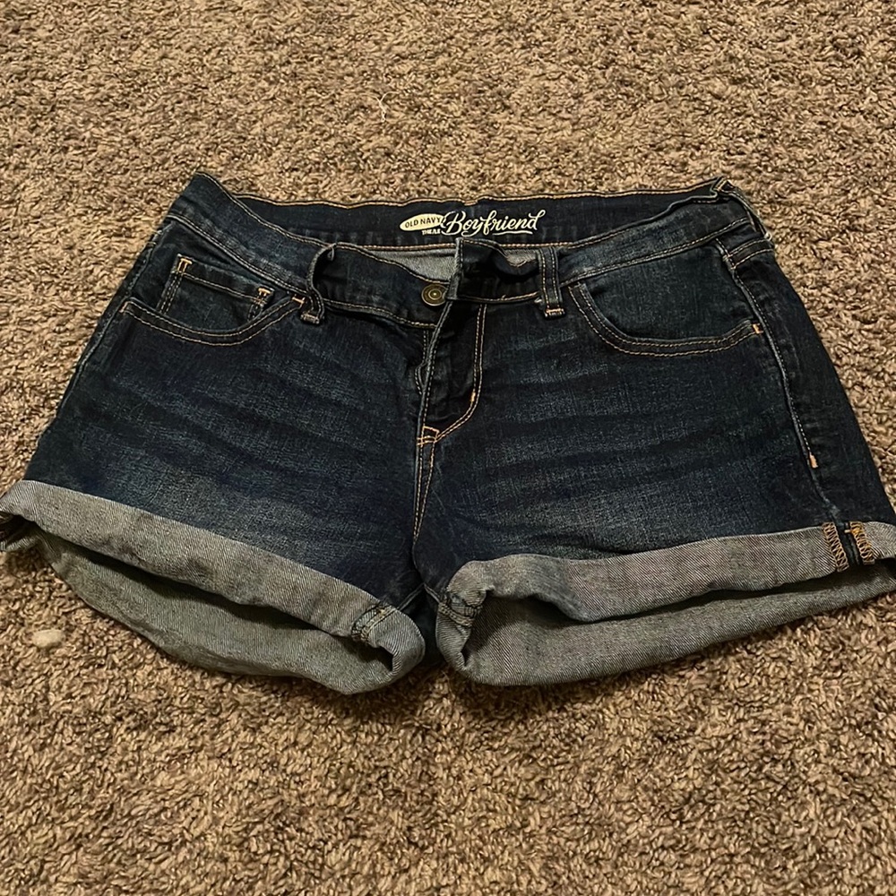 Dark jean shorts